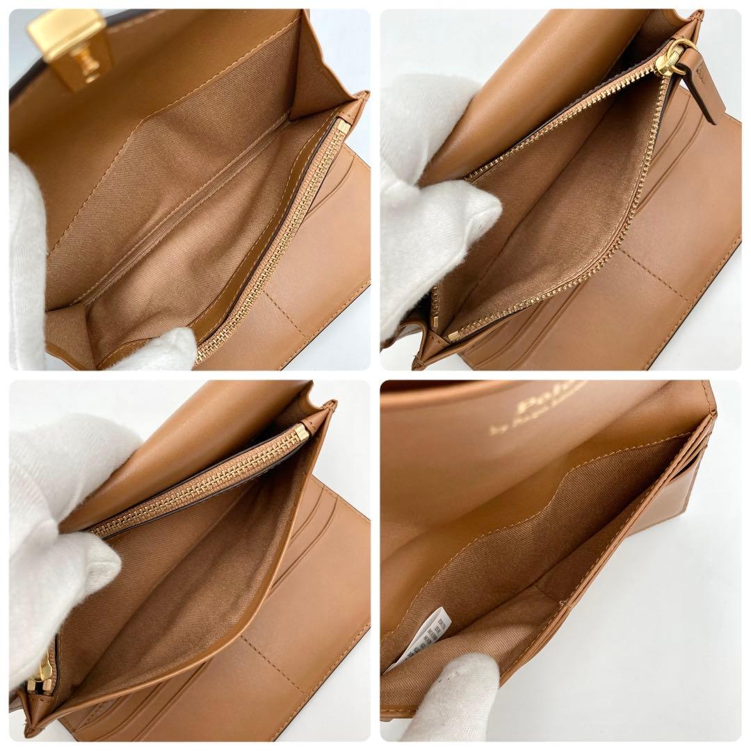 G.B✨ ポロラルフローレン POLO ID 長財布 レザー キャメル