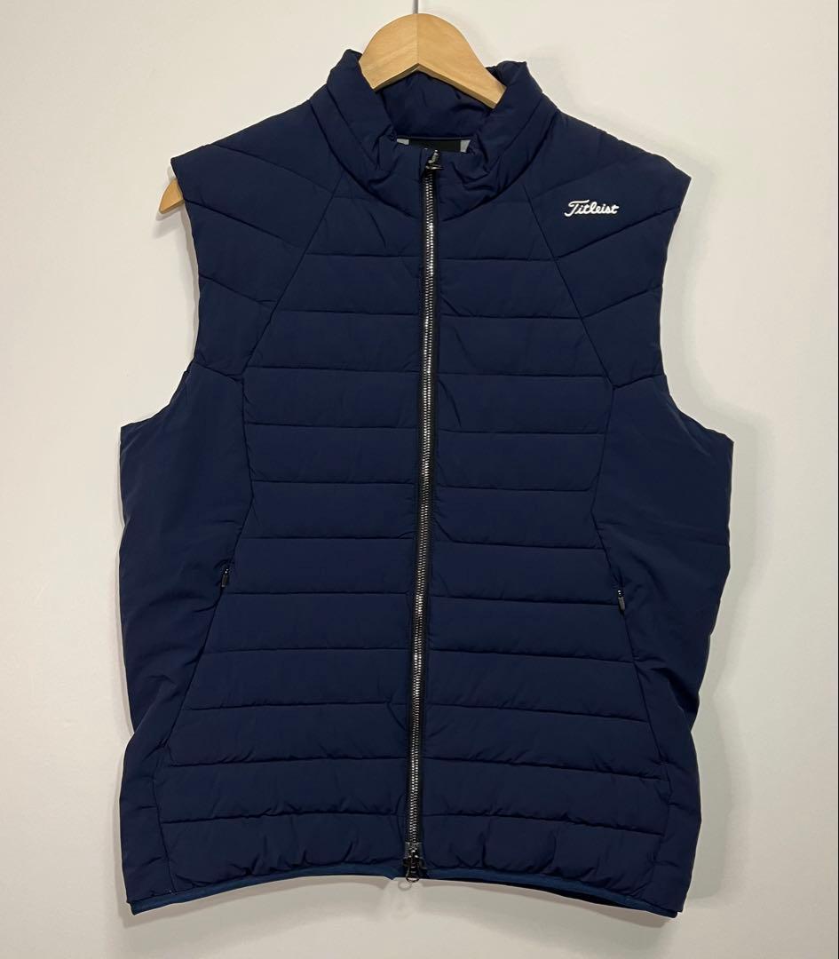 Titleist(タイトリスト) 中綿 ダウンベスト ネイビー LLサイズ