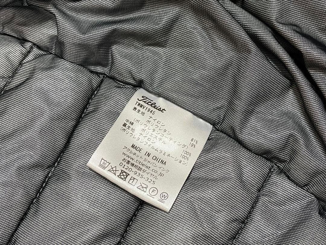 Titleist(タイトリスト) 中綿 ダウンベスト ネイビー LLサイズ