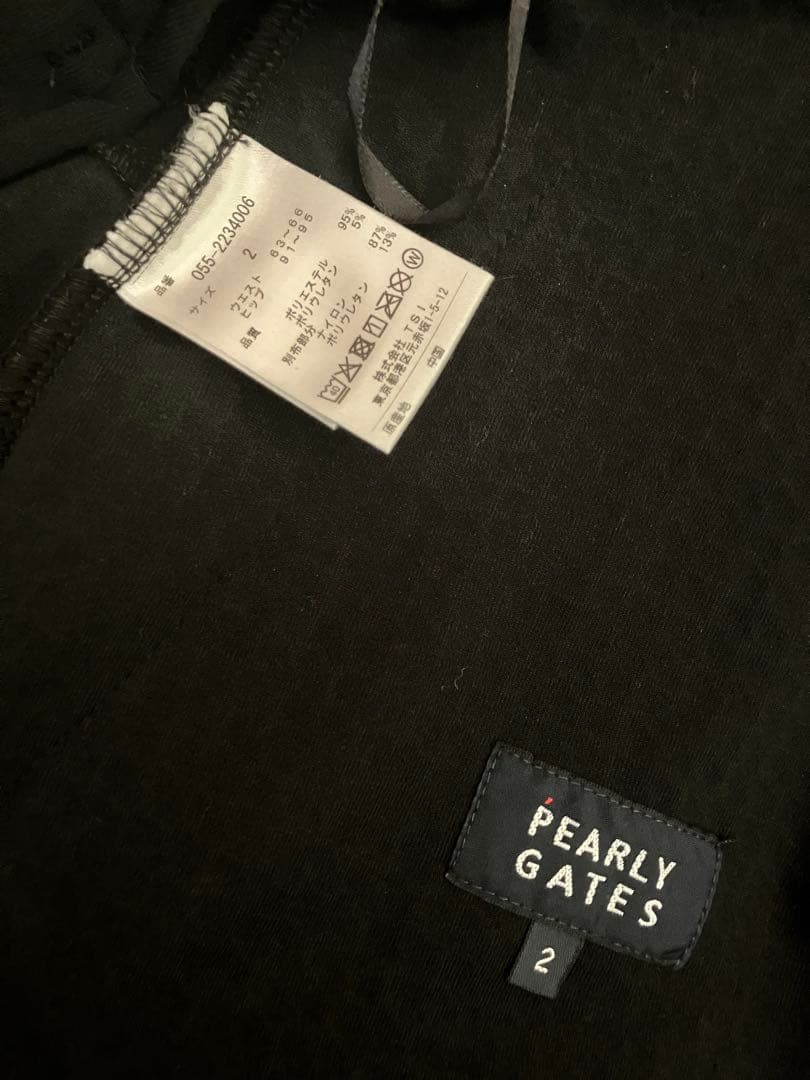 パーリーゲイツ フーディ スカート セットアップ 黒 撥水防風 サイズ2