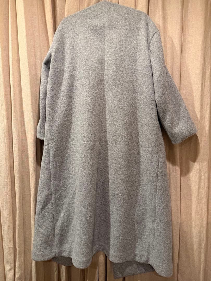【〜1/4まで】限定値下＊新品未使用 JULYNINE ノーカラーコート　グレー