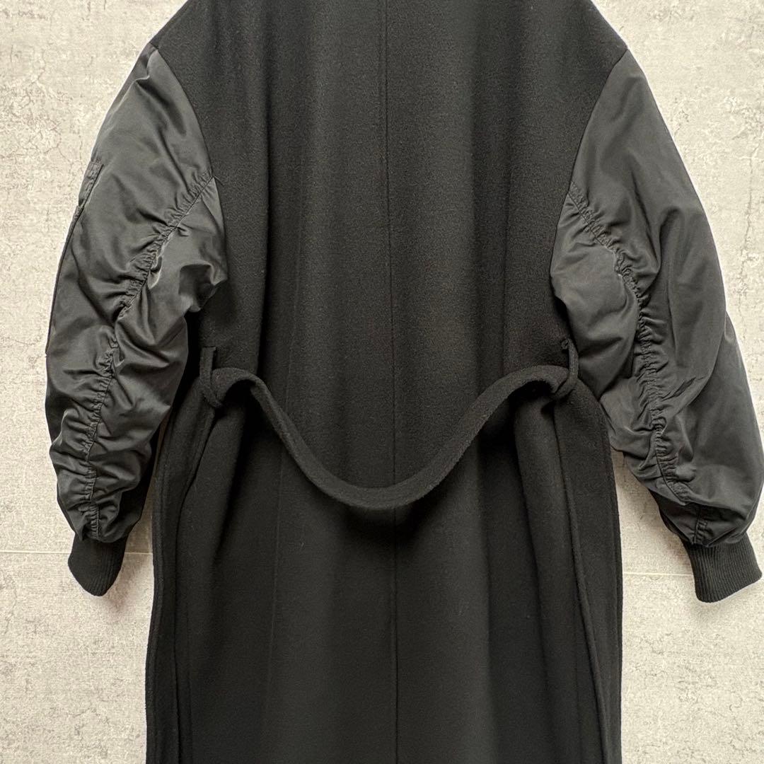 ZARA MA-1切替 マッチングボンバーコート 黒 XS オーバーサイズ