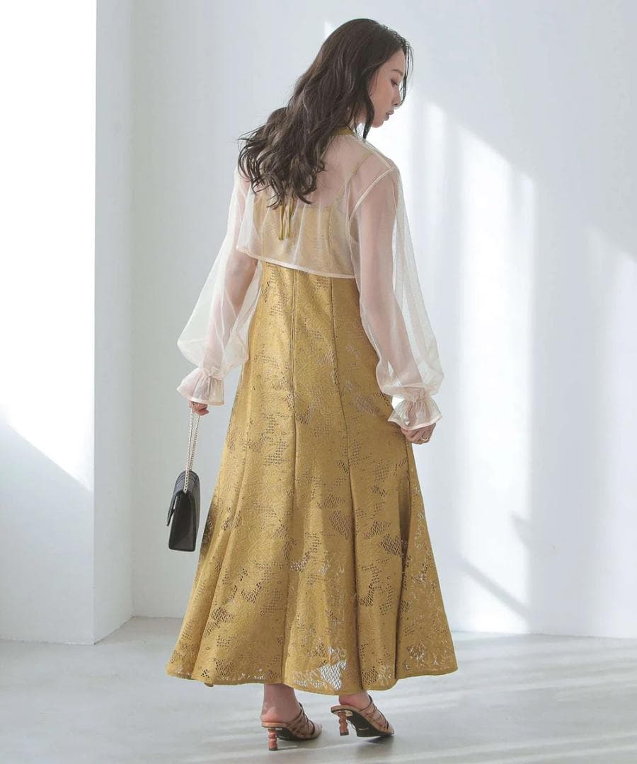 美品 kana カナ チュールボレロセット 結婚式 パーティー L大きいゆったり