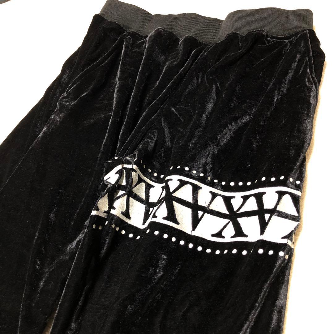 フェアリーグランジy2k ベロアジャージ　 英字刺繍　セットアップ　LL