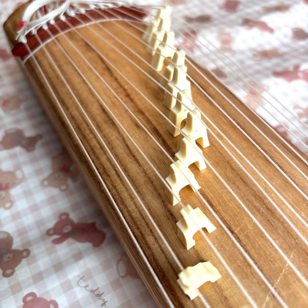 ⭐️9月セール⭐️ 【極美品】ミニ琴 13弦 和楽器　誰でも弾けるお琴　インテリア