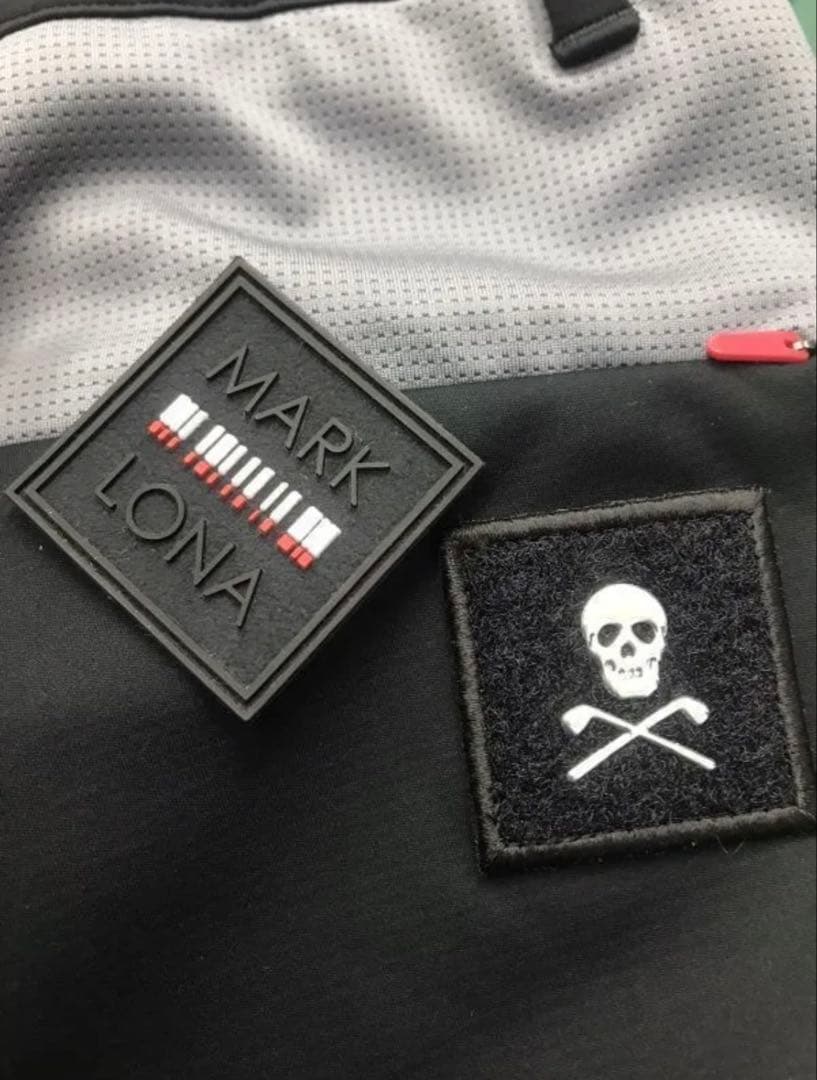 マーク＆ロナ CODE ツートンカラーストレッチパンツ L 黒