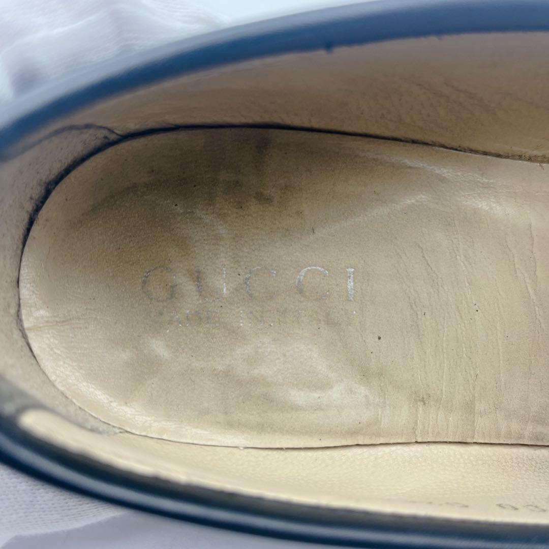 アッパー美品✨GUCCI グッチ ホースビットローファー 黒 38.5C