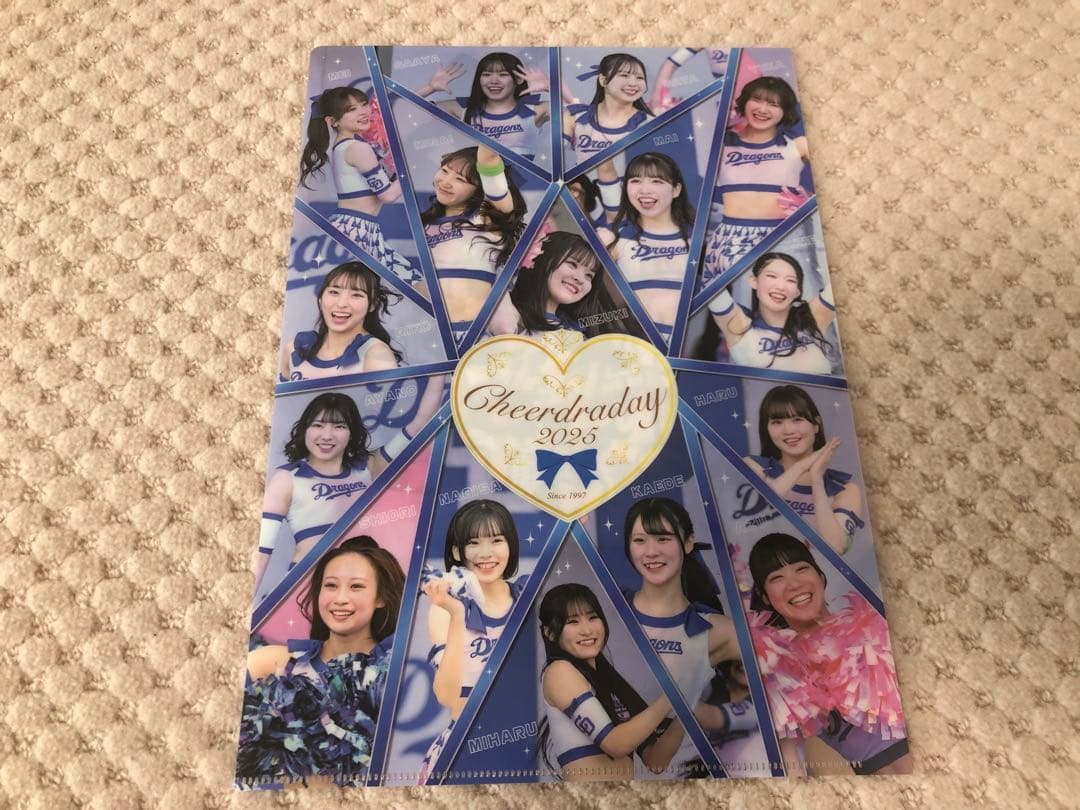 Dragons チアドラゴンズサイン色紙　クリアファイル