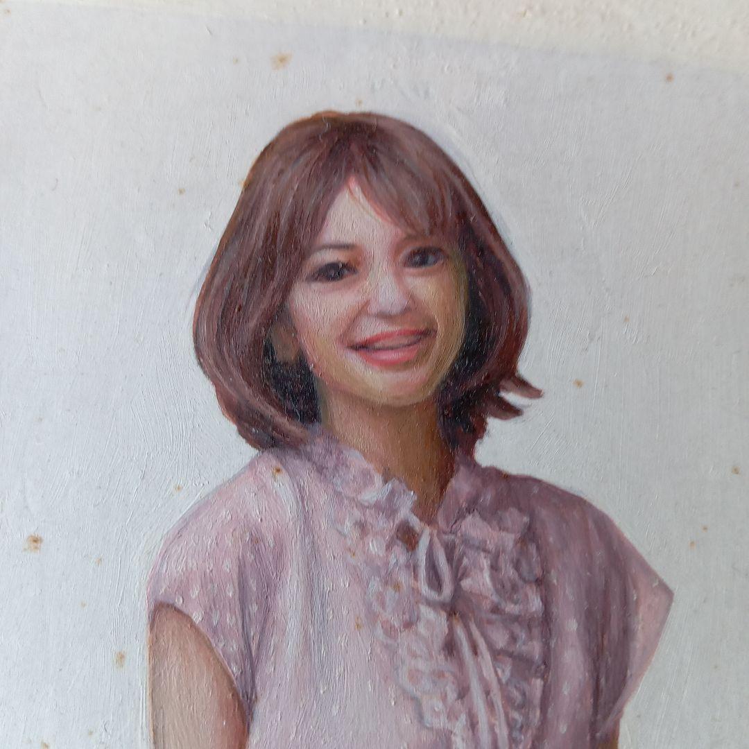 現代アート作品　松山賢　『抽象ガールと模様昆虫・白』（K.S.M.）