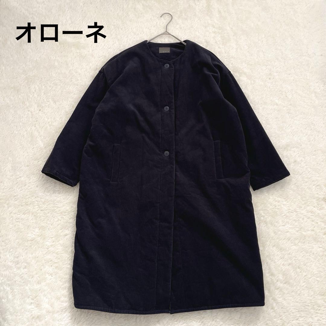 オローネ フォーカスウォームコート コーデュロイ ブラック - メルカリ