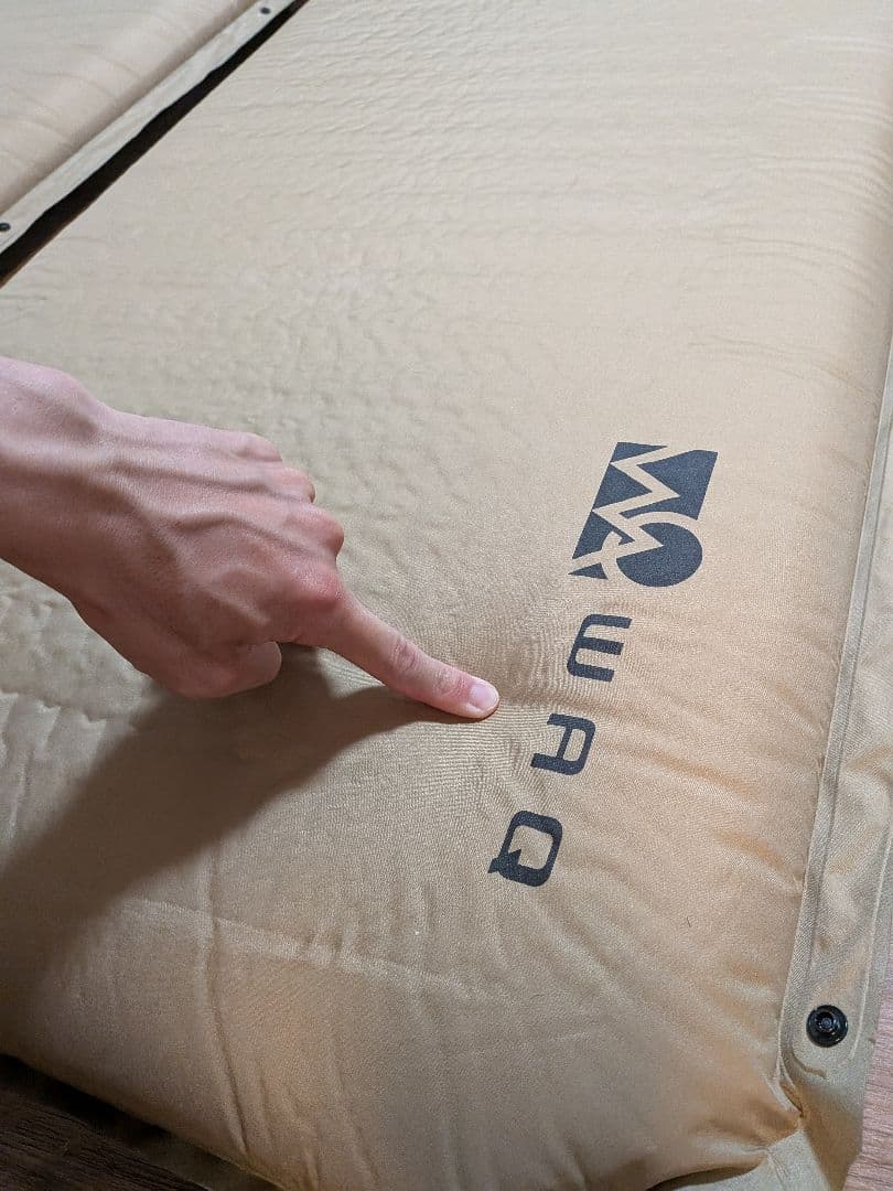 WAQ インフレータブルマット 8cm　2個セット　1つは購入後検品展開のみ