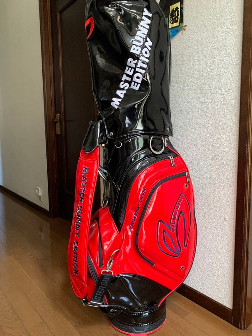 MASTER BUNNY EDITION エナメルキャディバックレッド