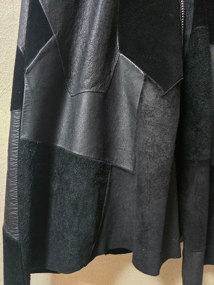 tricot COMME des GARCONS レザーパッチワークスカート