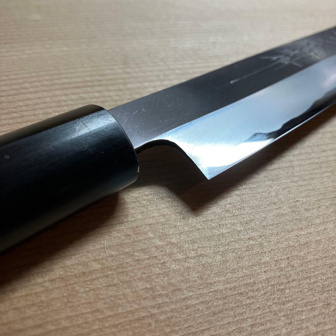 菊一文字別作　フグ引き包丁　白鋼　天然砥石で本刃付け済み❗️