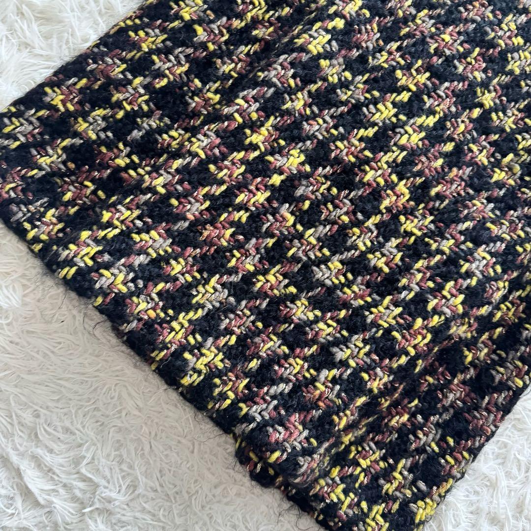 トリココムデギャルソン AD2001 ロングコート ツイード モヘヤ混 ラメ