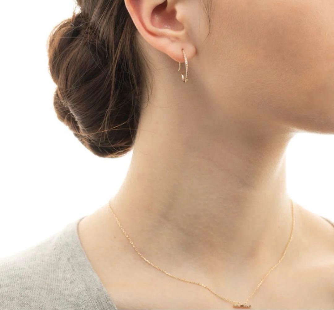 美品　hirotaka ヒロタカ　ゴサマー　 ダイヤモンド ピアス　片耳　k10