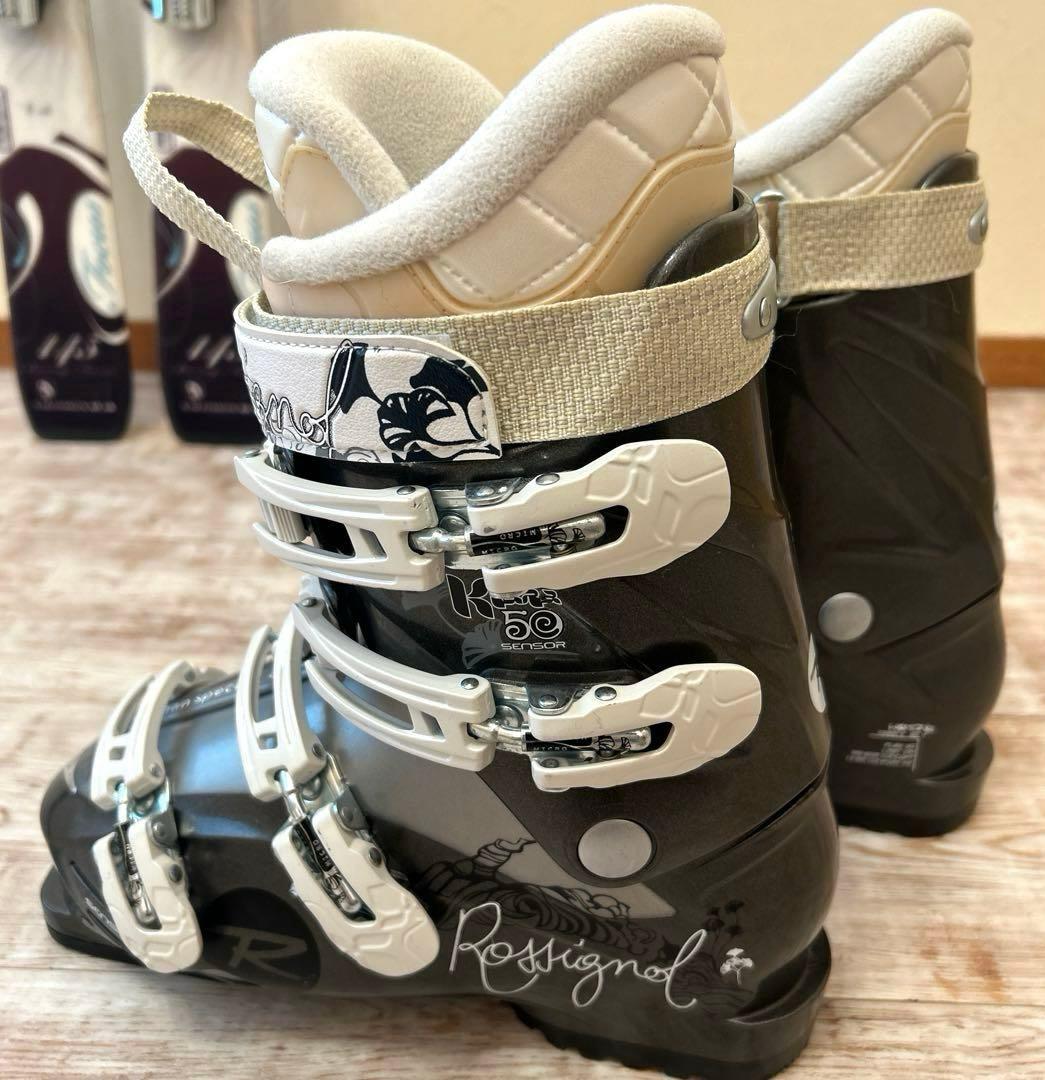 ◾️カービングスキーセット　板145㎝ ブーツ24.5㎝ 女性用　レディース用