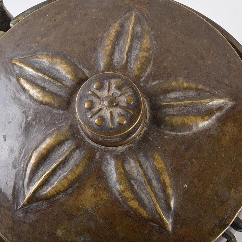 cizpanic　惺々堂紹美造　緋銅槌目　水次　湯沸　共箱　M　R8889