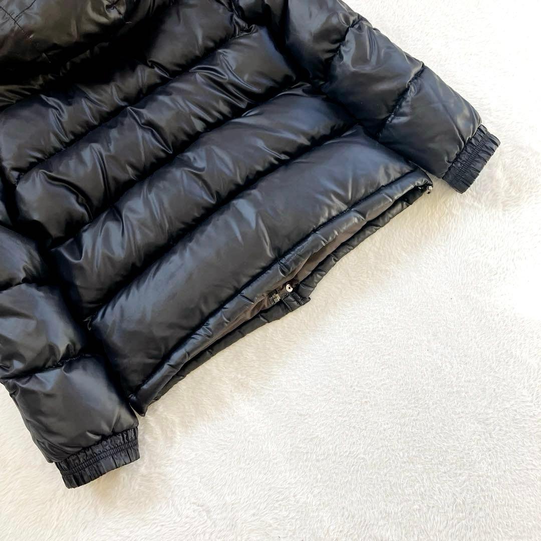 美品✨️ y2k　CAMP7　光沢　リアルファー ダウン　グランジ　短丈　ブラック