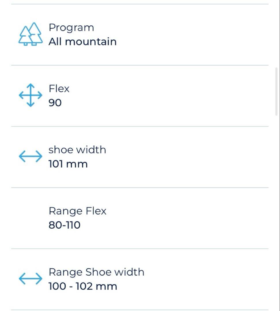 ⚠️ＡＴＯＭＩＣ　ＷＡＹＭＡＫＥＲ　スカイブルー　中古ブーツ25.5cm