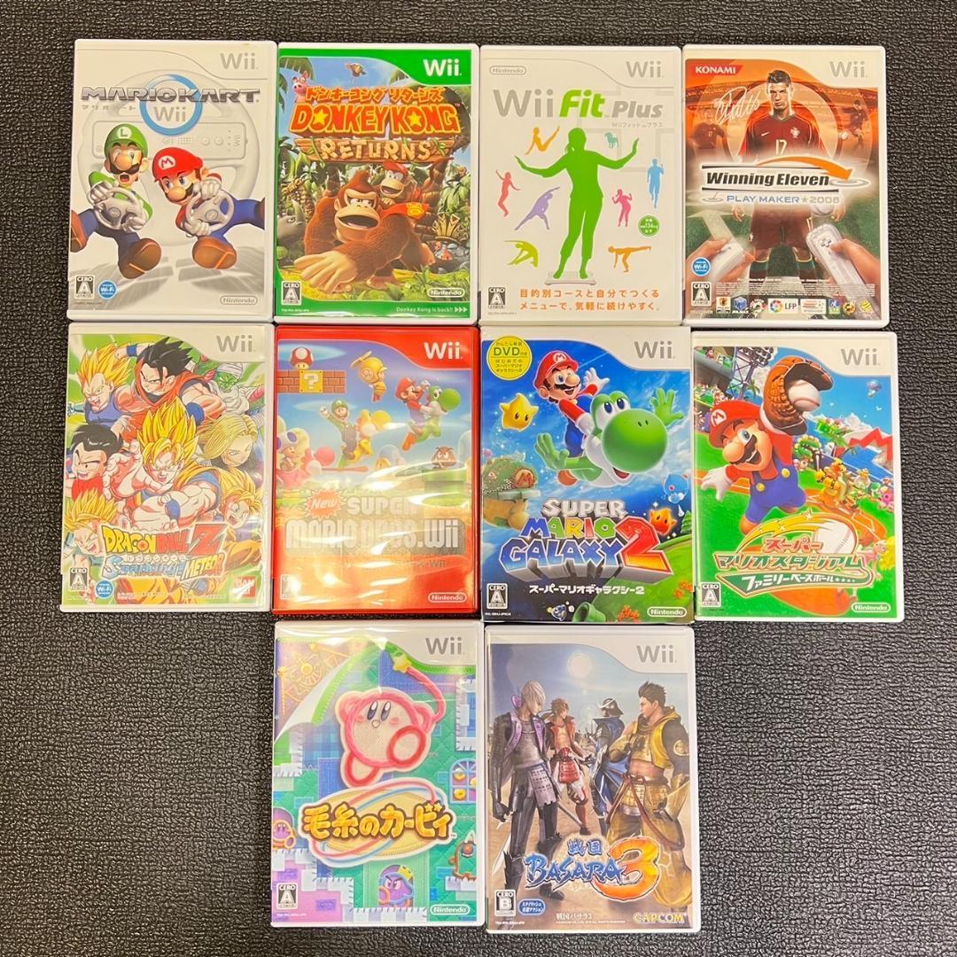 【H5】任天堂 Wii 本体 Wii Fit バランスボード ソフト10本セット