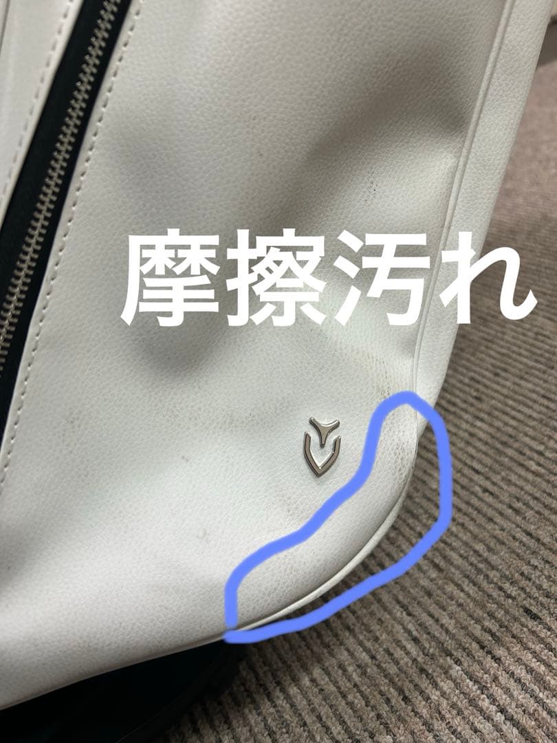 Vessel ベゼル　スタンドキャディバック　VLX ダブルストラップ　ホワイト