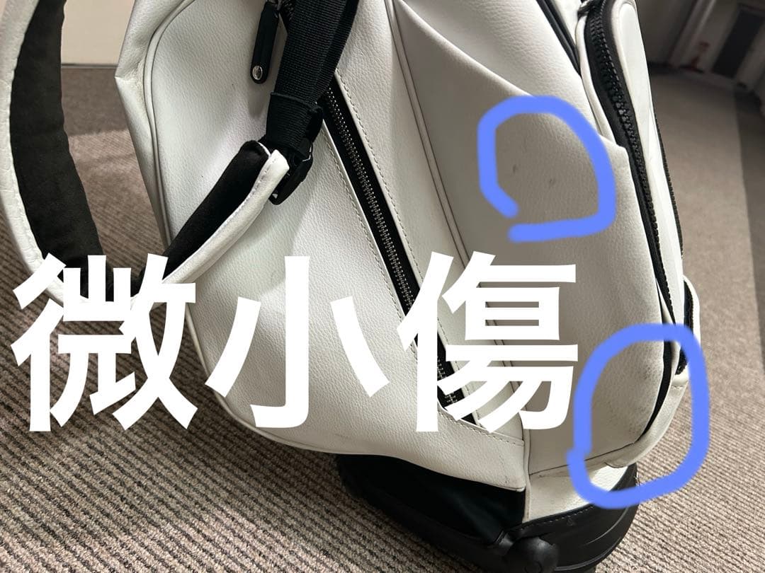 Vessel ベゼル　スタンドキャディバック　VLX ダブルストラップ　ホワイト