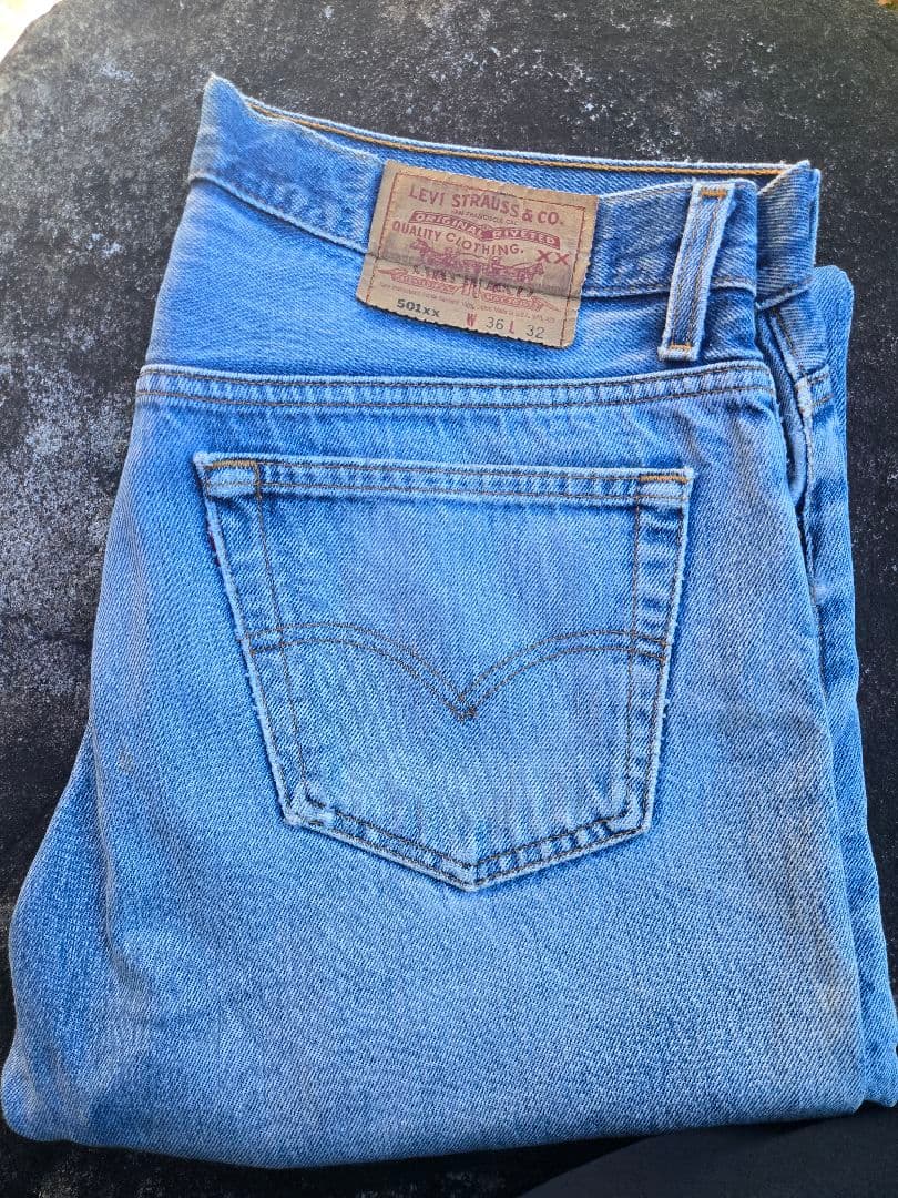 【USA製】94年製 Levi's 501 W36 L32 刻印524 濃淡落ち
