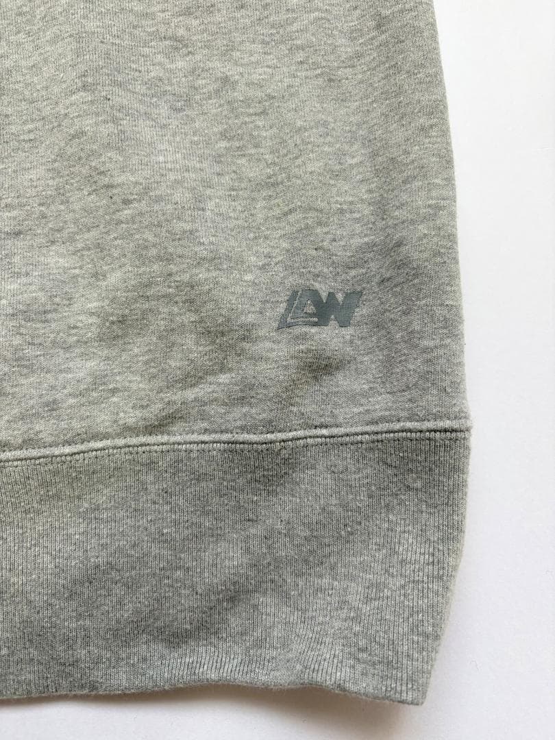 ループウィラー LW250 吊り編みクルースウェット グレーメランジ Lサイズ