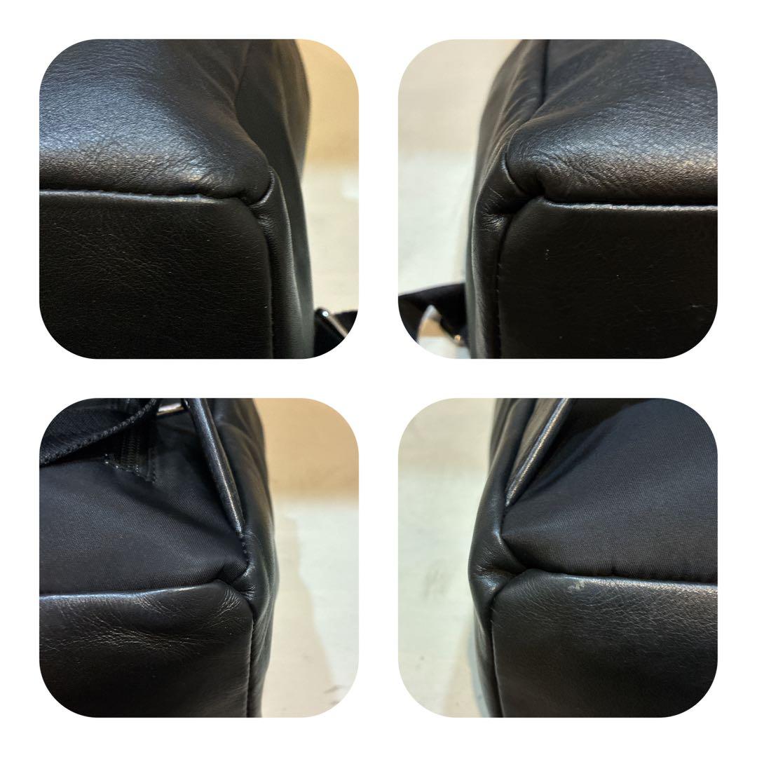 【美品】GALLARDAGALANTE レザーバックパック　リュック　A4可　黒