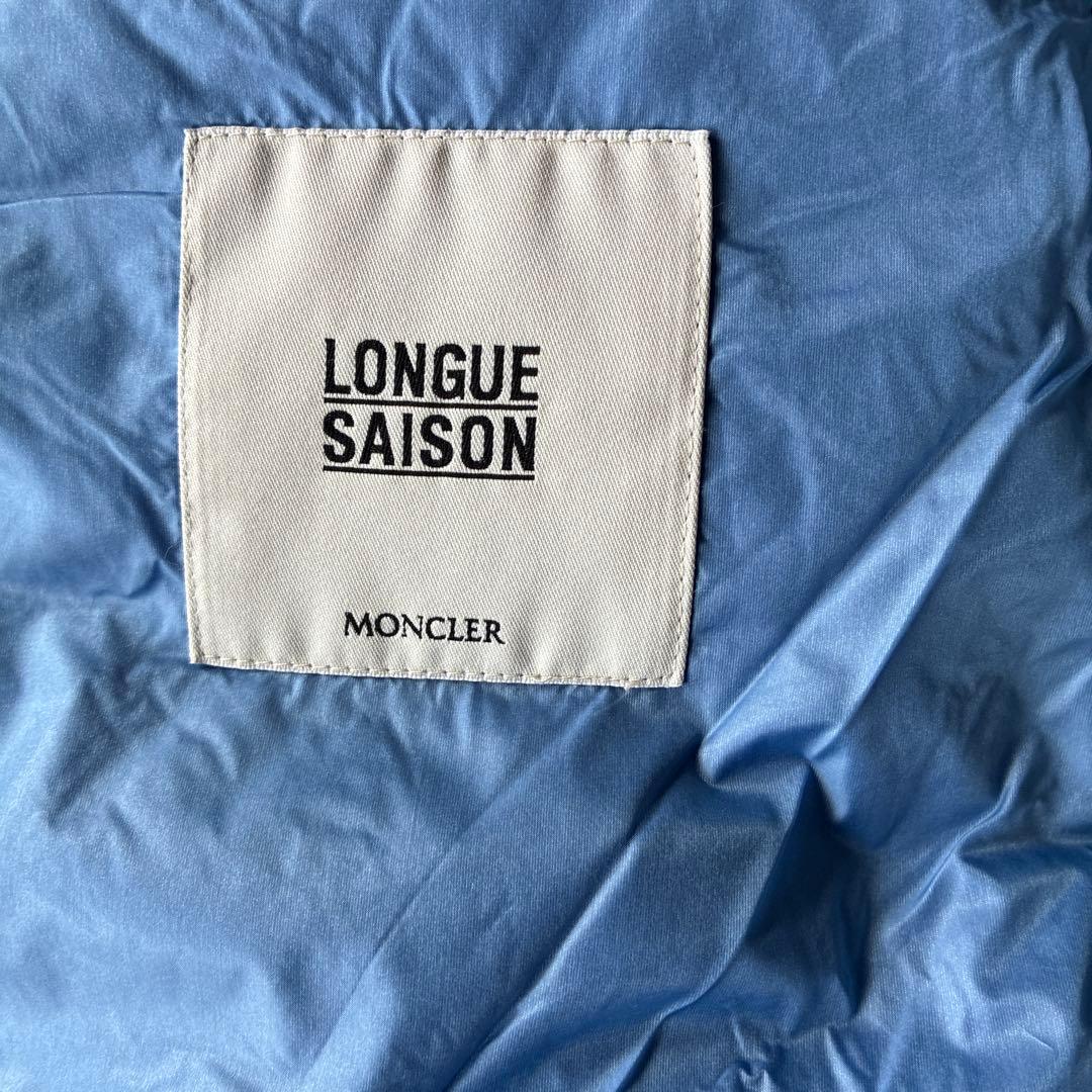 MONCLER フード付きダウンジャケット ライトブルー