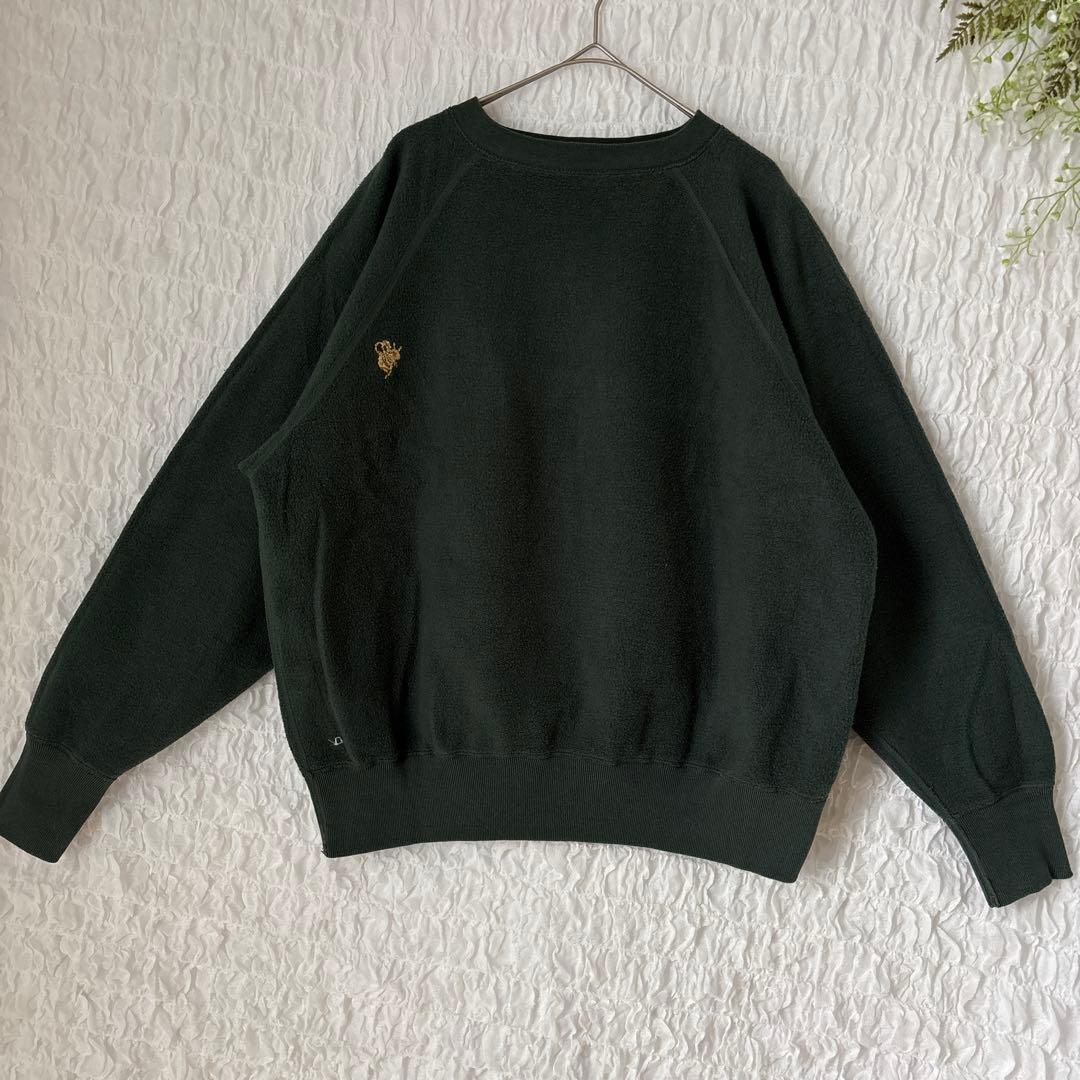 45R HERITAGE 裏毛 スウェット トレーナーハチ刺繍 ロゴプリント