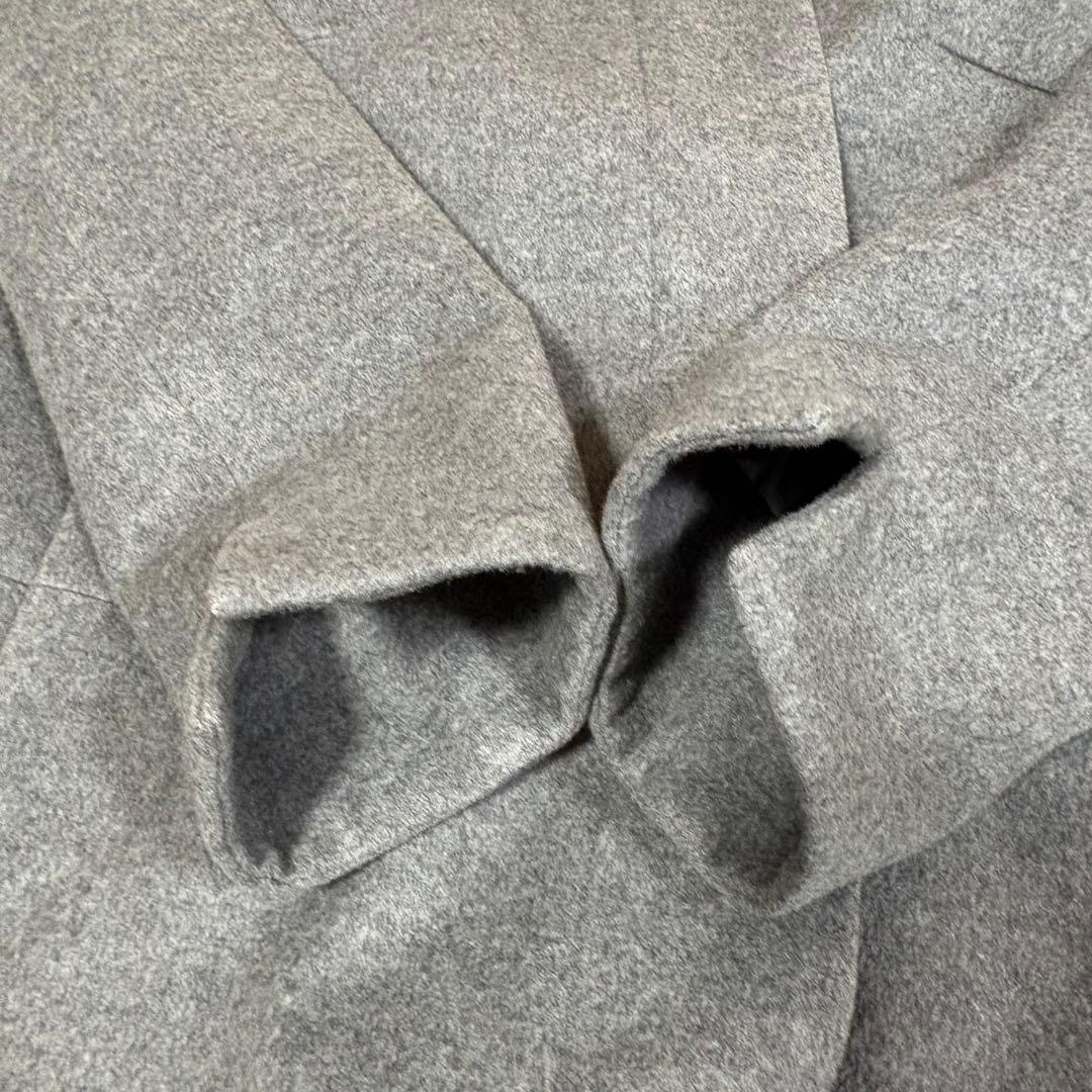 自由区　大きいサイズ　フーテッドコート　ロング　44