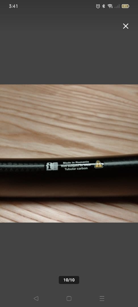 MAVIC チューブラー　カーボンリム　フロント16H