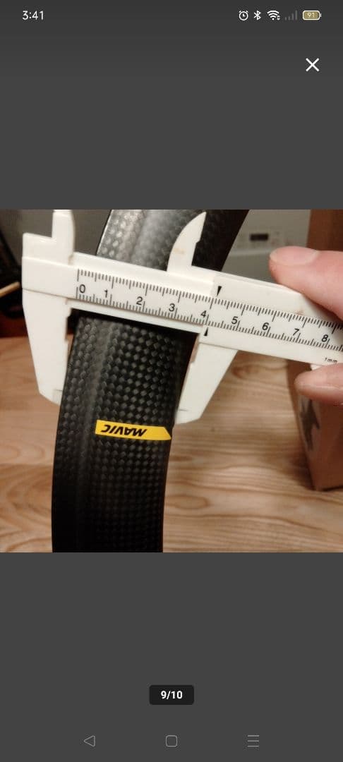 MAVIC チューブラー　カーボンリム　フロント16H