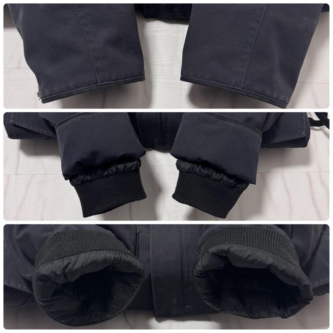 カナダグース カムループス 2way ダウン ロゴワッペン ネイビー M相当