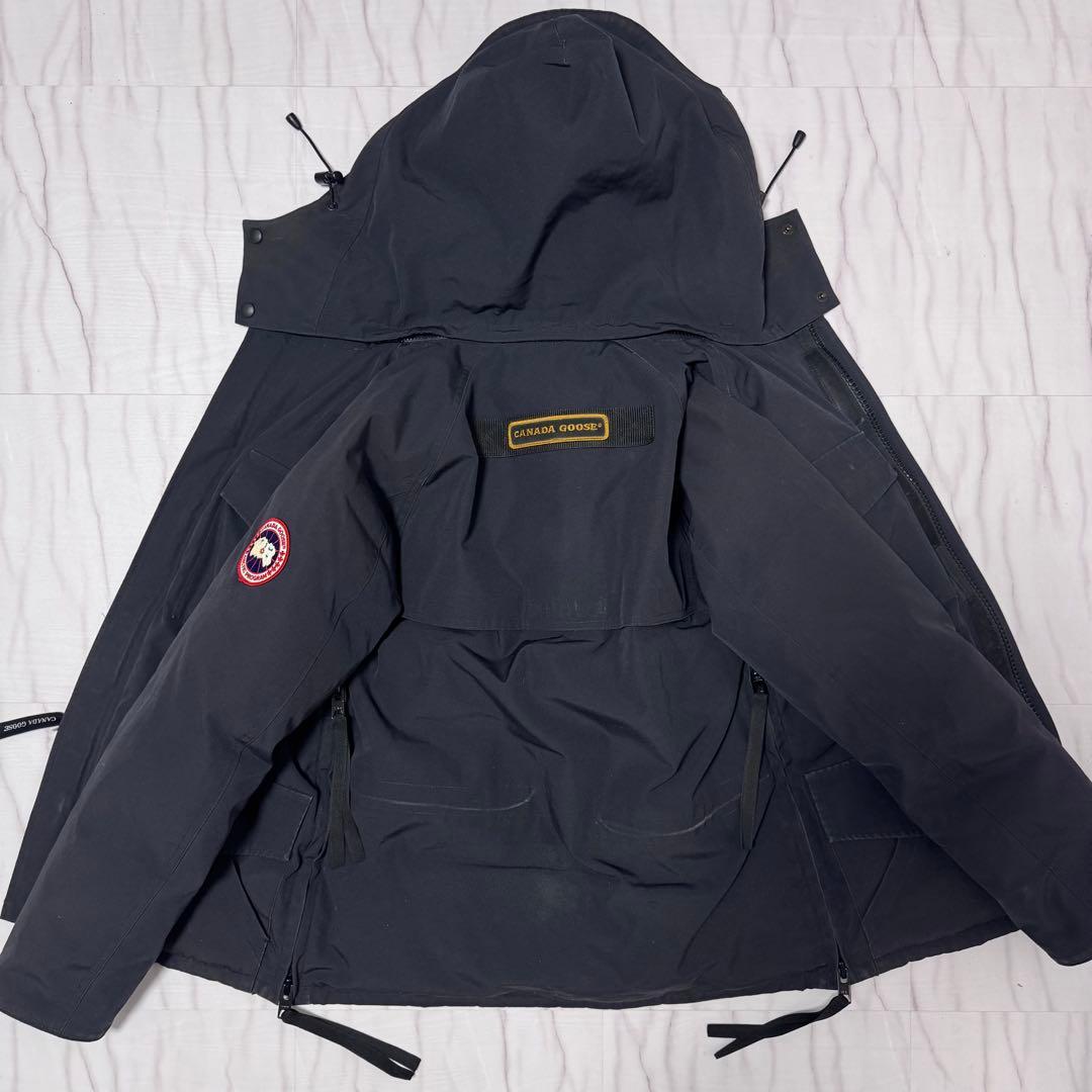 カナダグース カムループス 2way ダウン ロゴワッペン ネイビー M相当