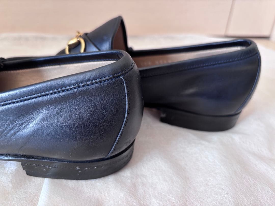 グッチGUCCI ☆ホースビットレザー ローファー 保存袋付きモカシン