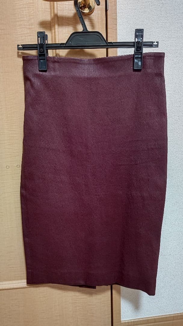 theory 21AW リアルレザー 羊革カジュアルスカート 黒 P Theory