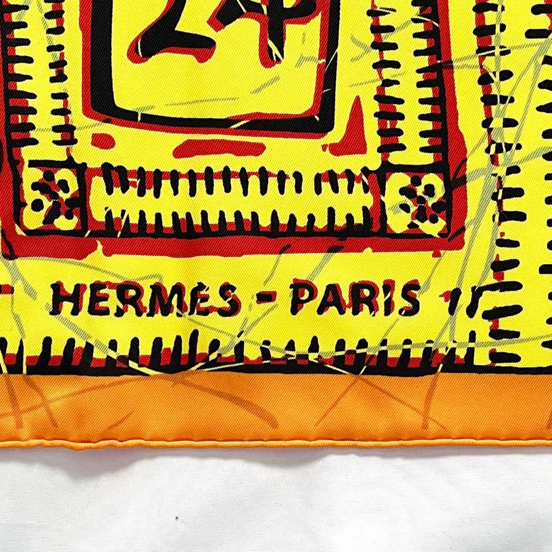 【美品】HERMES エルメス カレ70 シルク スカーフ