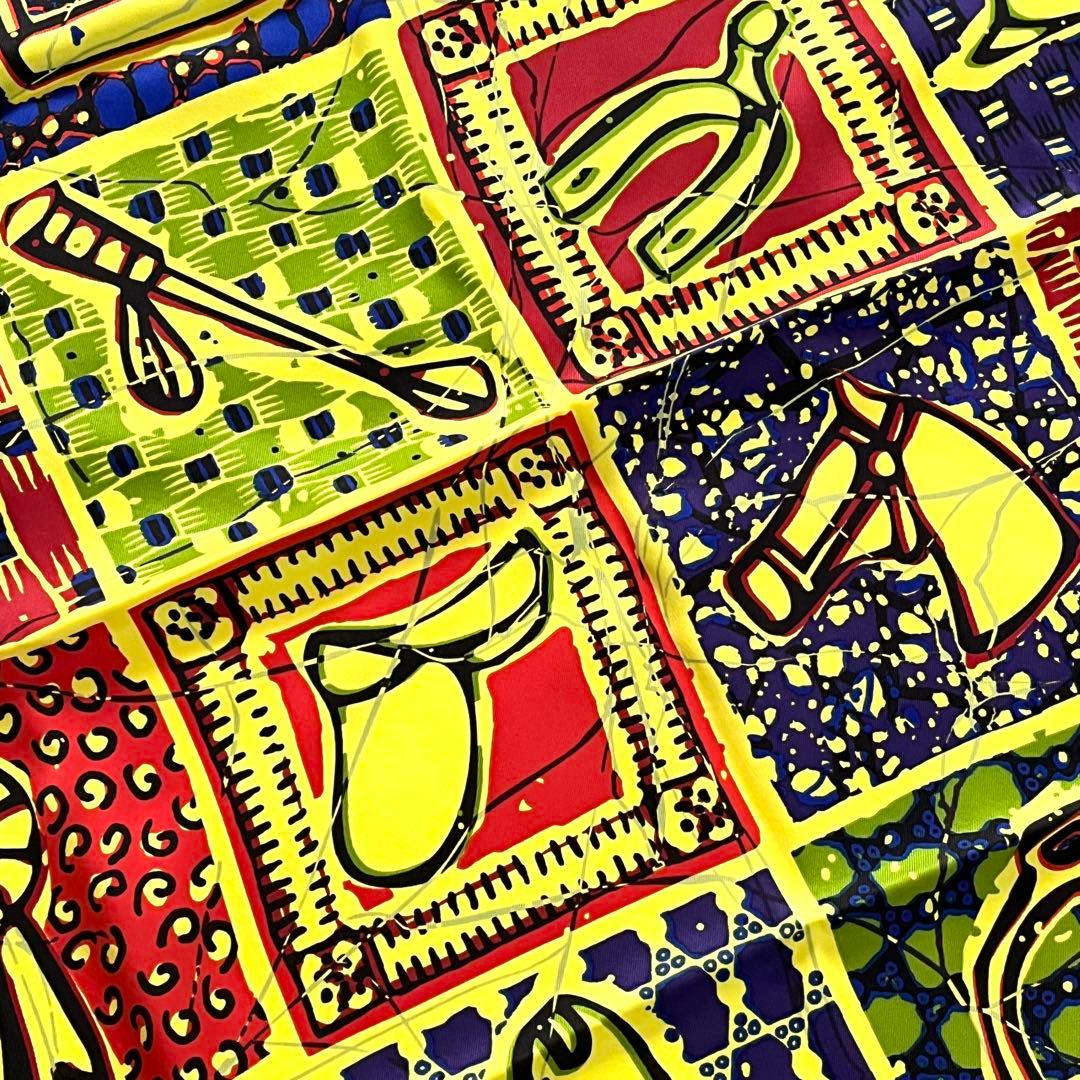 【美品】HERMES エルメス カレ70 シルク スカーフ