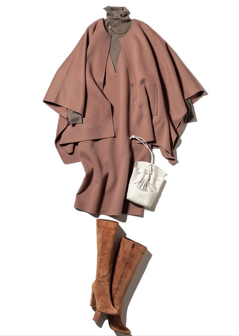 theory luxe ポンチョ ケープ コート カシミヤ