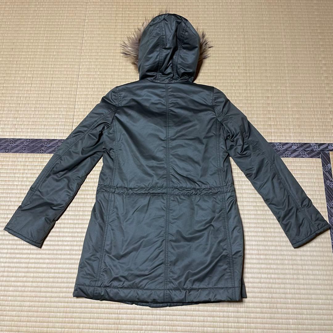 ◆中古美品　BURBERRY モッズコートラクーンファー付き/カーキ38(Ｍ)