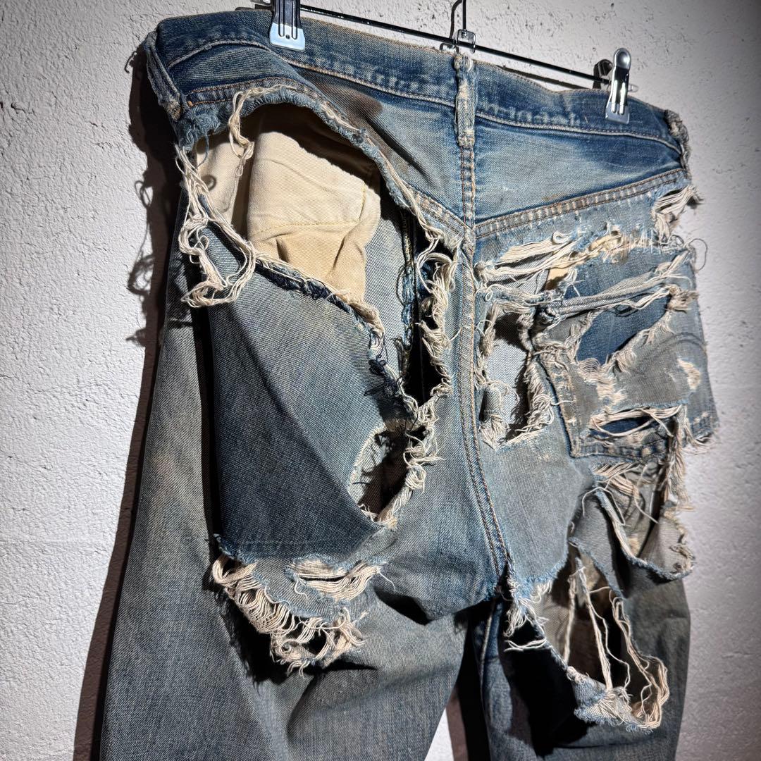 【Levi's 】60s-70's BIGE 501 ボロ W34 L31 相当
