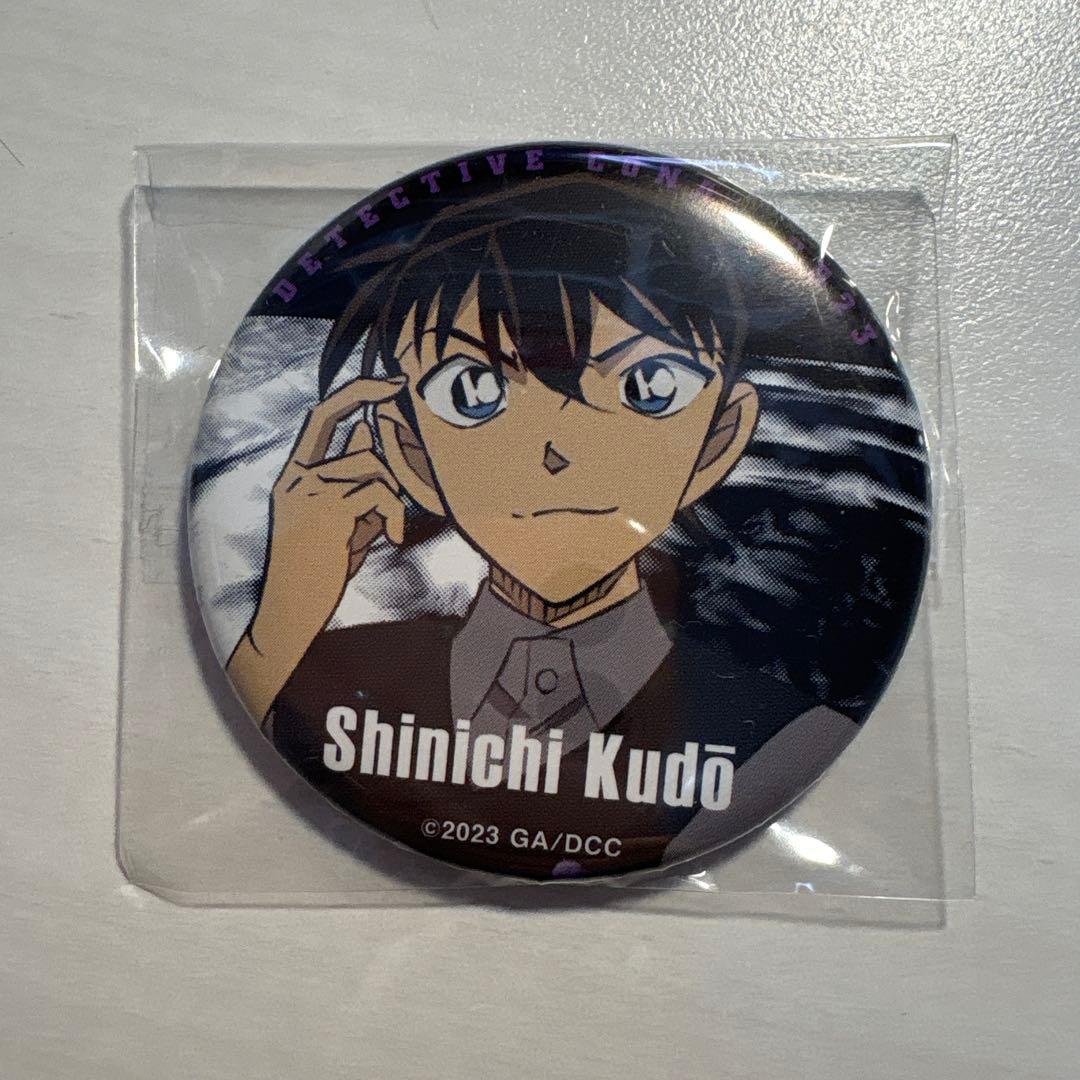 名探偵コナン黒鉄の魚影 工藤新一 缶バッジ - メルカリ