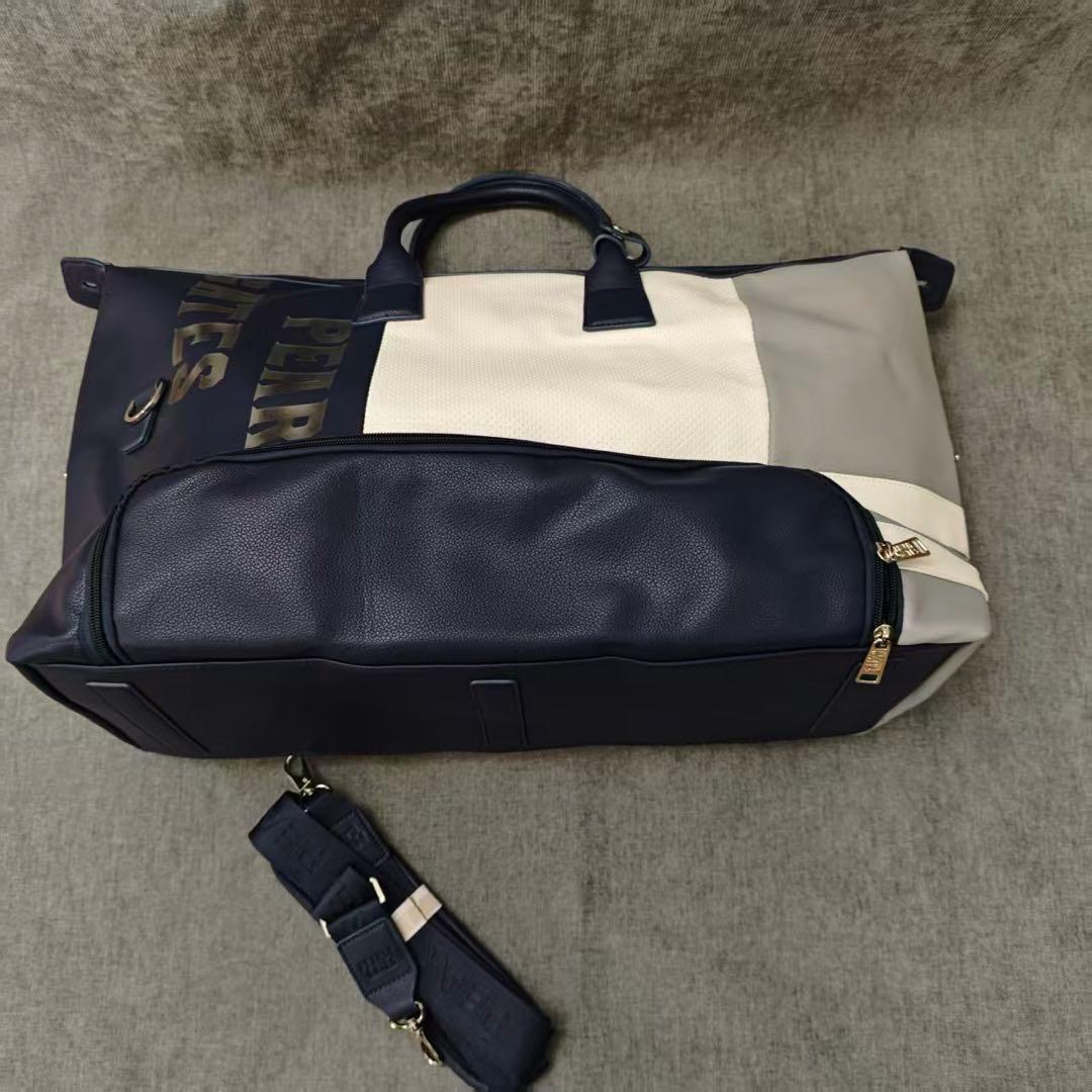 PEARLY GATES ボストンバッグ ネイビー・ホワイト