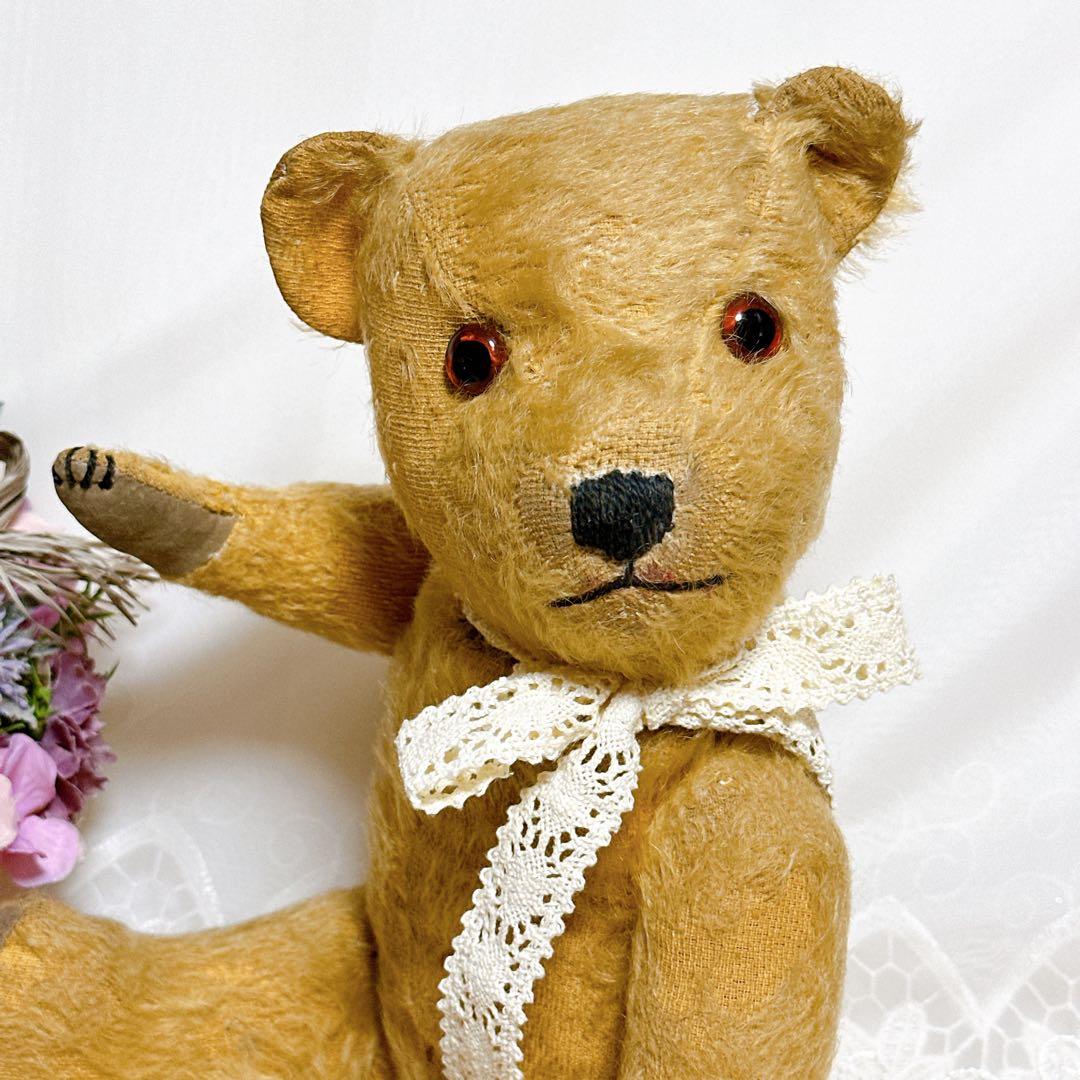 ❤️1940年頃❤️愛されすぎたチルターンベア　アンティークテディベア