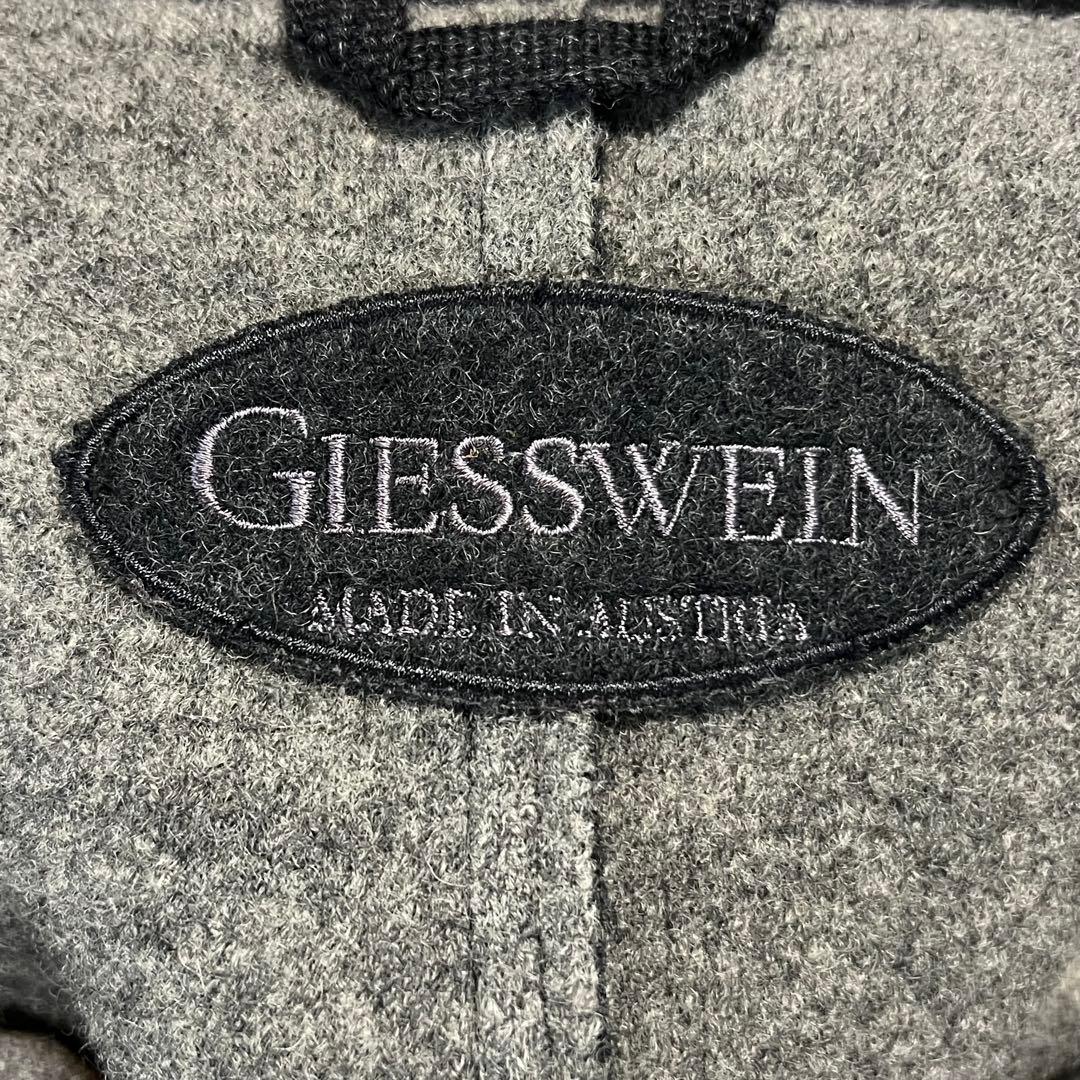 GIESSWEINオーストリア高品質ウールブランド超ロングコート38ダークグレ