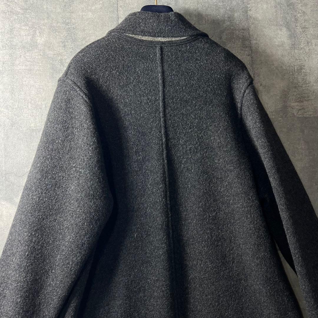 GIESSWEINオーストリア高品質ウールブランド超ロングコート38ダークグレ
