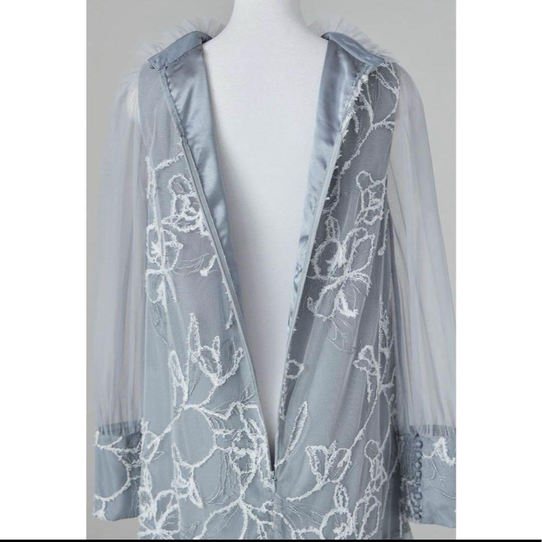 7★新品★La cadence　フェザーフラワーチュールドレス　M